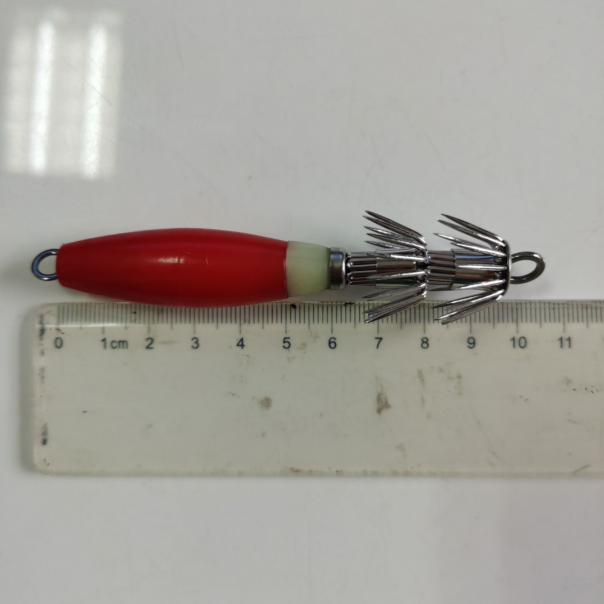 10.5厘米长鱿鱼夹具，直径1.14毫米
