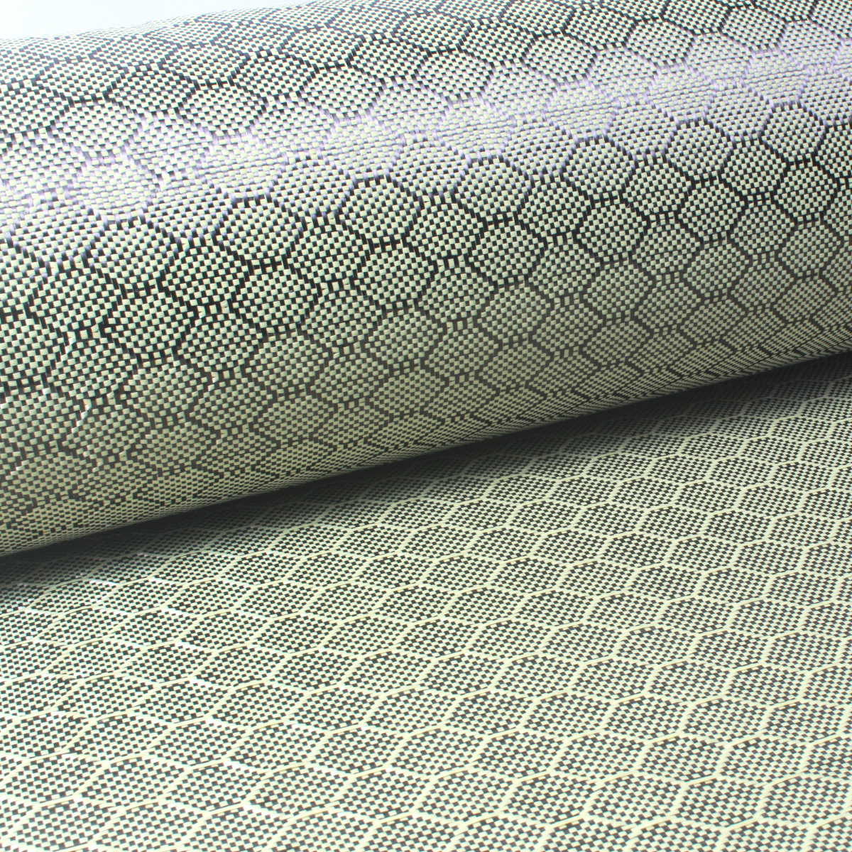 汽车零件用增强型3K蜂窝六边形芳纶碳纤维织物